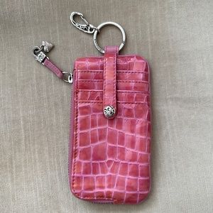 Brighton Croco Embossed Card/Key/ID Purse